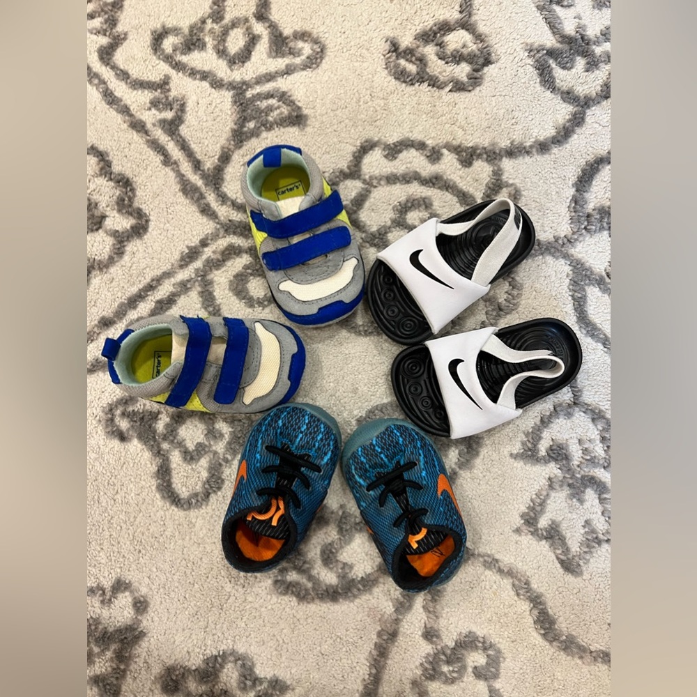 Baby Boy Shoes sneakers and sandals slides 0-3 months 4C